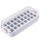 Maxbell Press Type Silicone Ice Maker Ice Storage Box for Summer White