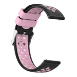 Maxbell Silicone Wristband For Fitbit Versa2 Smart Watch Replacement Black+Pink