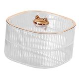 Maxbell 2 Layers Dried Fruit Snack Candy Tray Organizer for Nut Sweets Cookies Clear