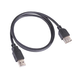 Maxbell USB 2.0 Extension Cable Double USB Port Data Transmission Line for hard disks 60cm