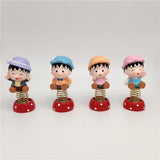 Max 4 x Mini Cartoon Boy Figures Home Car Desktop Decorations Figurine Play Set