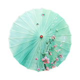 Maxbell Silk Cloth Women Umbrella Rainproof 32" for Costumes Cosplay Village Scenery Style C