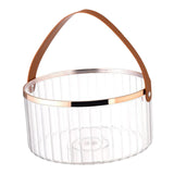 Maxbell Multifunctional Beverage Storage Bucket for Camping Home Dinning Table Clear Large