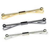 Max 3Pack Tie Collar Pin Shirt Clip Bar Brooch Wedding Suit Jewelry Gifts 2.4''