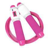 Max Adjustable Workout Jump Rope Skipping Rope for Women Men Kids Rose Red