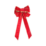 Maxbell Christmas Door Bow Decorative Pendant Chic Craft for Backyard Garden Indoor Red