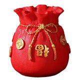 Maxbell Decorative Flower Vase Tabletop Centerpieces Flowers Pot for Bedroom Kitchen Red