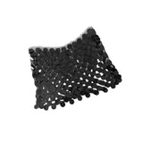 Maxbell Sequin Skirt Body Accessories Fashion for Nightclub Party Summer Black