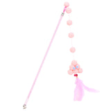 Maxbell Cat Teaser Interactive Toy Exercising IQ Improving Funny Teasing Wand Light Pink