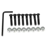Maxbell 1 Set Skateboard Longboard Hardware with with L wrench Black and Silver