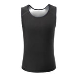 Maxbell Mens Sauna Sweat Vest Workout Shirt Slimming Burner Sweat Enhancing Vest 4XL 5XL Argent