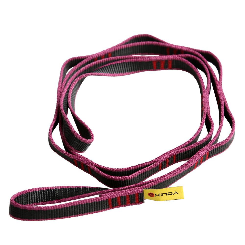 Maxbell Outdoor Rock Tree Climbing Abseil Yoga Safety Sewn Loop Webbing Sling Equip