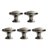 Maxbell 5pcs Zinc Alloy Pull Handle Knob for Wardrobe Cupboard Cabinet Door Drawer