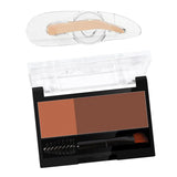 Maxbell Women Adjustable Instant Eyebrow Powder Brow Shape Set Powder 04 and Stamp