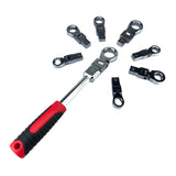 Maxbell 9Pcs Flex Head Offset Ratcheting Wrench Flex Head Combination Wrench Set