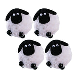 Maxbell Hanging Lamb Ornaments Mini Eid AL Adha Plush Figures for Holiday Home 4Pcs 4x4cm