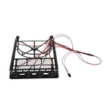 Max RC Car Roof Rack 1:10 RC Truck Body Decor 4-LED Light Luggage Tray Roof Rack