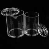 Maxbell Clear Acrylic Cotton Swab Cosmetic Makeup Case Storage Holder Box E