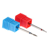 Maxbell 2Pcs Nail Drill Bits Diamond Cuticle Clean Electric Files Buffing Tool 03