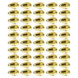 Maxbell 50Pcs Fishing Blades Tool Rigs Spinnerbaits for Perch Bass Men Women Gold 15mm