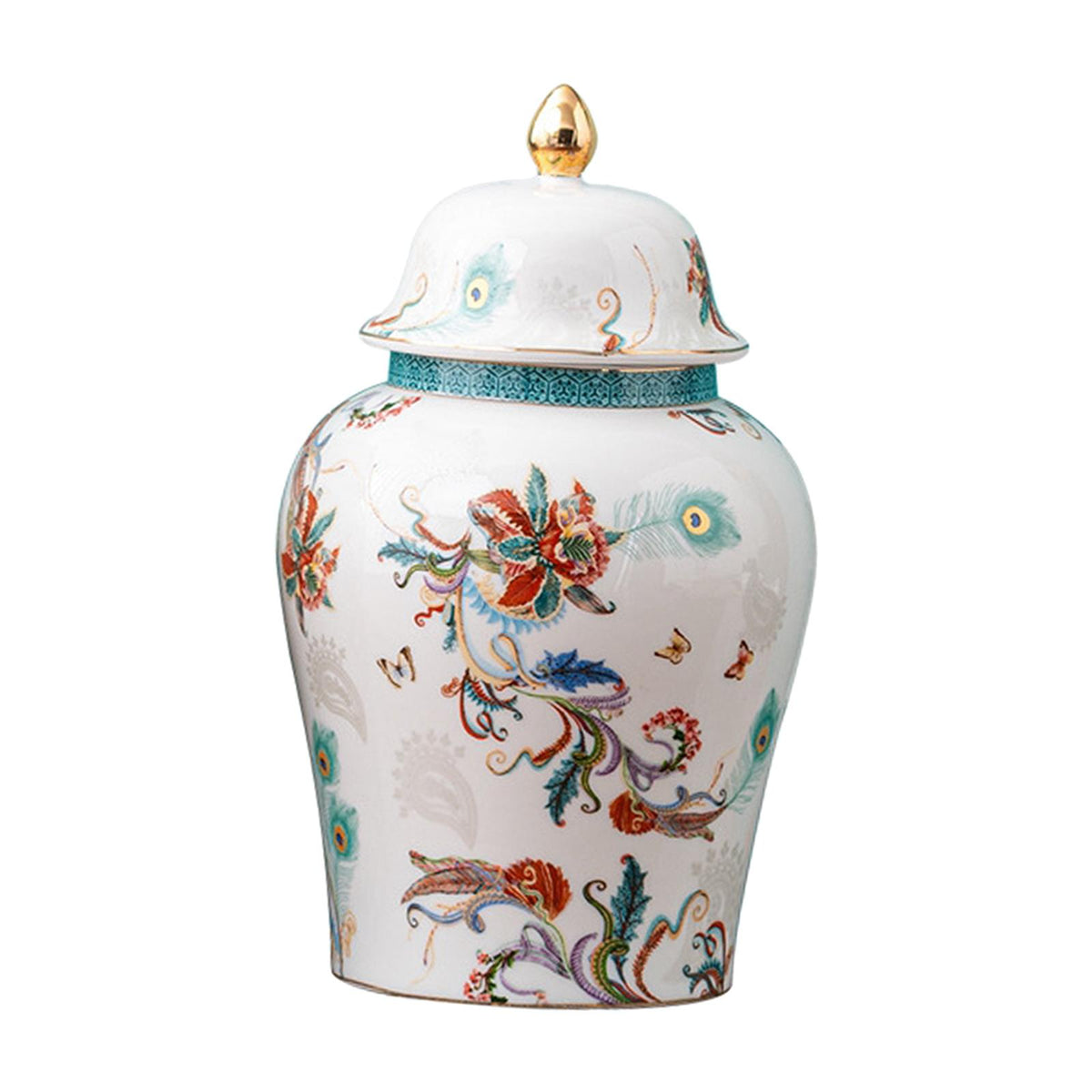 Maxbell Decorative Porcelain Jar Glazed Beautiful Home Decor Accent Art Decoration