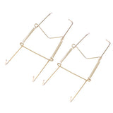 Maxbell 2x Invisible Wall Hanging Plate Hook Hangers Dish Display Holder Linear 7"