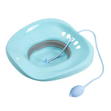 Maxbell Sitz Bath for Toilet seat Squirter for Perineal Soaking Elderly Women Blue