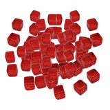 Max 100pcs 10mm Colorful Dices Cube Board Games for Party KTV Toys Red