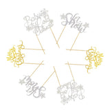 Max 6 Christmas Cake Topper Picks Photo Christmas Party Supplies Cake Decoration