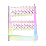 Maxbell Creative Acrylic Earring Display Stand Hanger Rack Live Broadcast Props Colorful