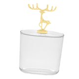 Maxbell ABS Cosmetic Cotton Pad Holder with Lid Storage Organization Dispenser Aureate