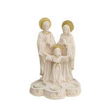 Maxbell Holy Family Resin Statue Tea Lights Candles Cabinet Nativity Scene Figurines