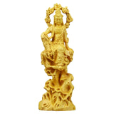 Maxbell Carving Guanyin Statue Wall Sculpture Wood for Living Room Desktop Office