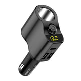 Maxbell Car Charger Adapter FM Transmitter Cigarette Lighter with Digital Display