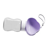 Maxbell Portable Dog Travel Water Bottle, Dog Kettle, Water Bowl for Dogs 350ml Purple