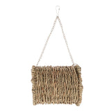 Maxbell Small Animals Handmade Natural Straw Hammock with Warm Mat