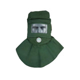 Maxbell Sandblasting Hood Breathable Face Protective Helmet Sand Blasting Hood Cap Plastic Lens