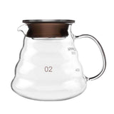 Max Glass Coffee Server 250/360/600/800ml Coffee Maker Pot Kettle Glass Filter 600ml Coffee Pot