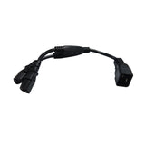 Maxbell C20 to 2x C13 Y Splitter Cable Power Extension Cord 30cm Male to Female