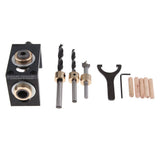 Max 3-in-1 Woodworking Drilling Locator Tool Kit Round Log Plug Puncher Tools A