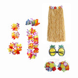 Maxbell hawaiian Skirt Costume Set Fancy Dress Luau National Dress Cosplay 80cm Brown