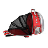 Maxbell Expandable Cat Carrier Clear Bubble Backpack for Sightseeing Outdoor Red