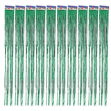 Maxbell 10pcs Green 1 Meter Metallic Foil Curtains for Wedding Party