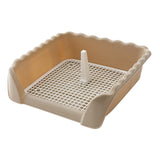 Maxbell Pet Cat Training Toilet Tray Detachable Lattice Dogs Toilet for Indoor Coffee Medium