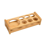 Maxbell Wood Shot Glass Holder Drink Cup Storage Holder for Home Party 7 Hole