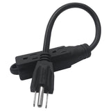 Maxbell Maxbell US Power Extension Cord Cable 5-15P to 5-15R Universal Multifunctional 0.92m