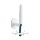 Maxbell Wall Mounted Kitchen Utensil Hook 6 Hooks Door Hook for Home Cabinet White and Bue