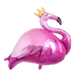 Max Cartoon Animal Aluminum Film Balloon Crown Pink Flamingo+Swan Crown Flamingo