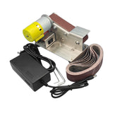 Maxbell Adjustable Speed Mini Belt Sander US Plug Adapter Dustproof for Welding Style A