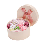 Maxbell Soap Rose Flower Box Floral Simulated Flowers Ornament for Thanksgiving Gift Pink